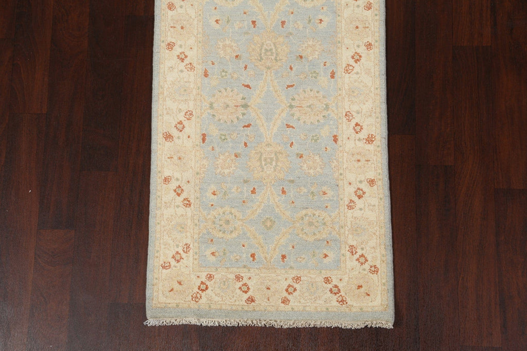 Vegetable Dye Peshawar Chobi Oriental Runner Rug 3x10