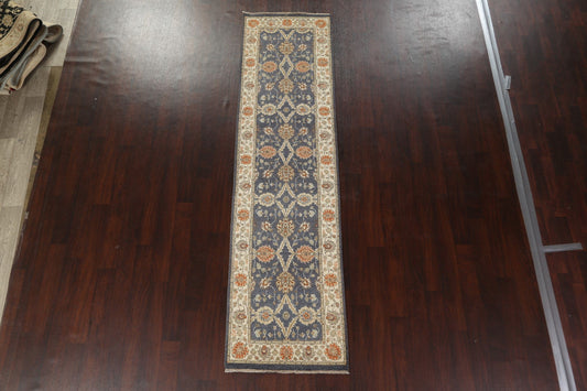 Vegetable Dye Peshawar Chobi Oriental Runner Rug 3x10