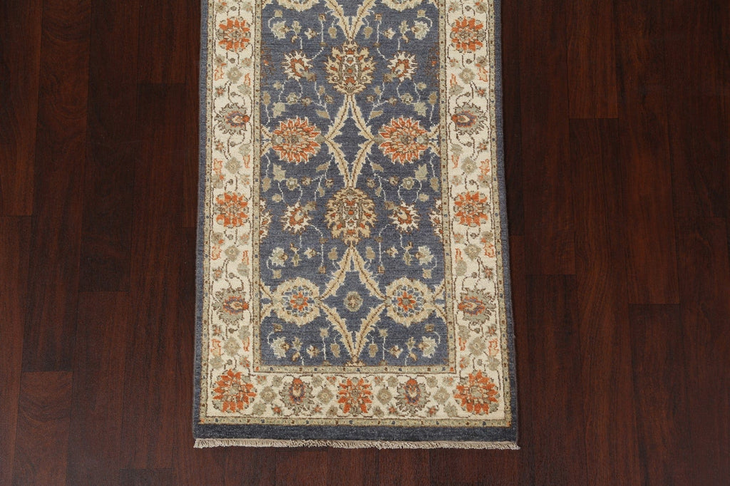 Vegetable Dye Peshawar Chobi Oriental Runner Rug 3x10