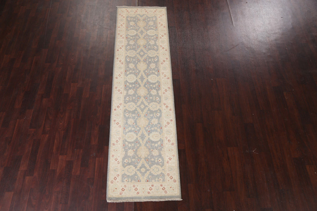 Vegetable Dye Peshawar Chobi Oriental Runner Rug 3x10