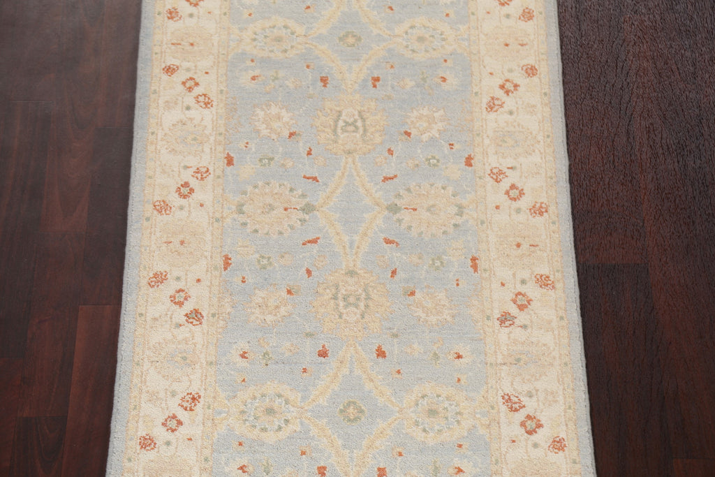 Vegetable Dye Peshawar Chobi Oriental Runner Rug 3x10