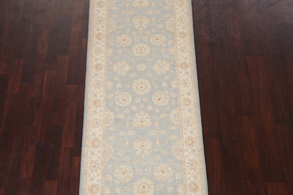 Vegetable Dye Peshawar Chobi Handmade Runner Rug 3x10