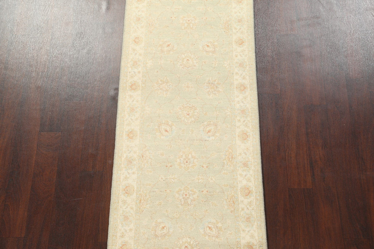 Vegetable Dye Peshawar Chobi Handmade Runner Rug 3x10