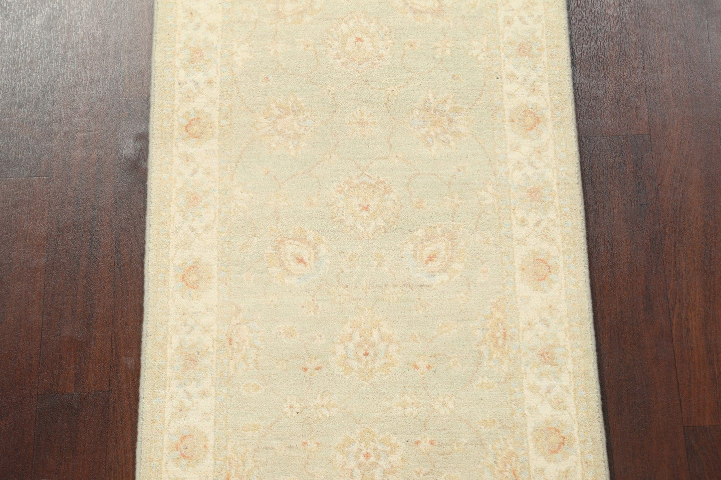 Vegetable Dye Peshawar Chobi Handmade Runner Rug 3x10