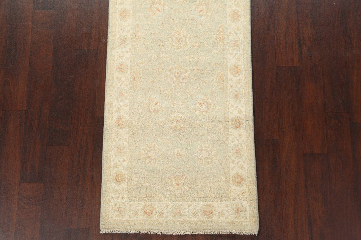 Vegetable Dye Peshawar Chobi Handmade Runner Rug 3x10