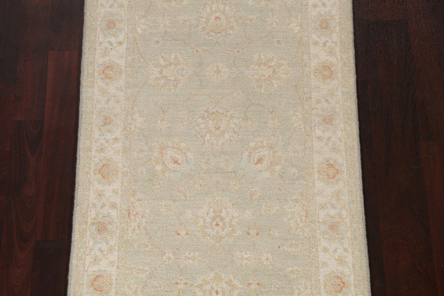 Vegetable Dye Peshawar Chobi Handmade Runner Rug 3x10