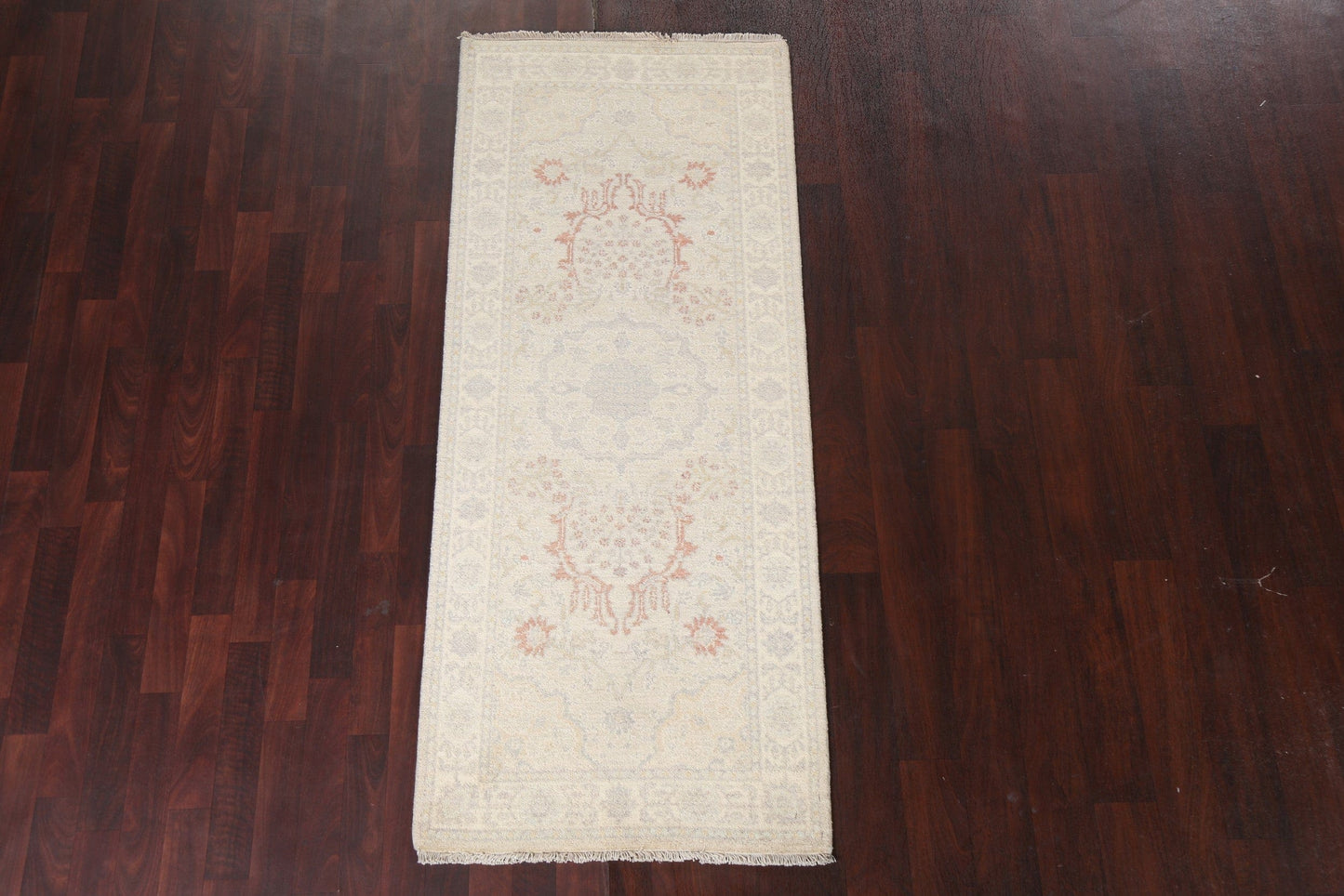 Vegetable Dye Peshawar Chobi Oriental Runner Rug 3x7