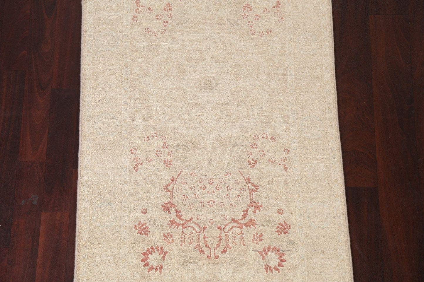 Vegetable Dye Peshawar Chobi Handmade Runner Rug 3x7