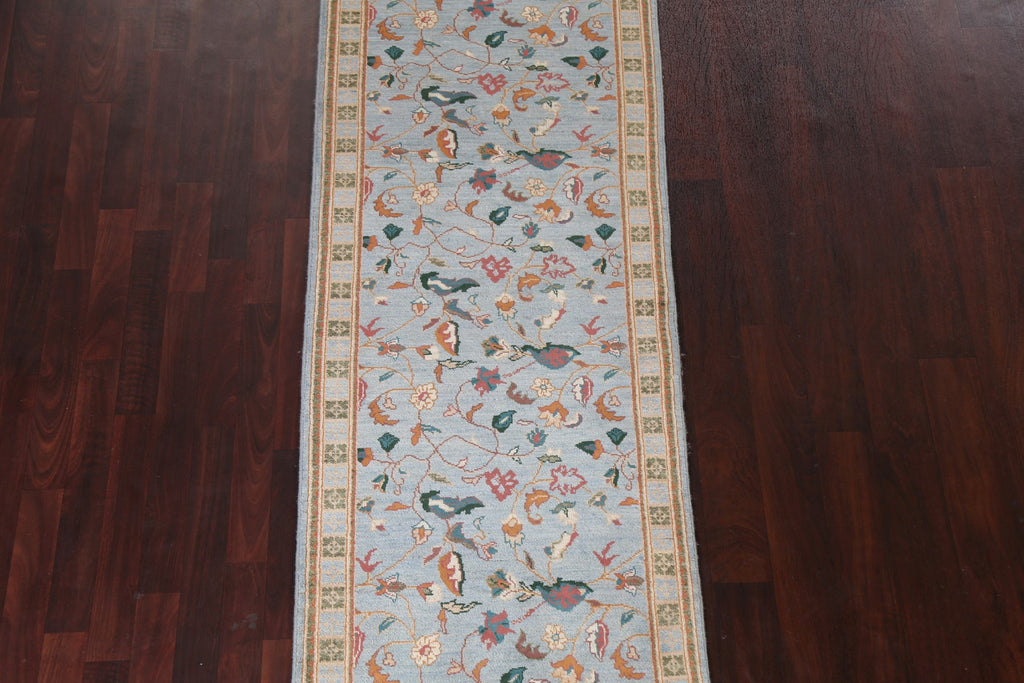 Vegetable Dye Peshawar Chobi Wool Runner Rug 3x10