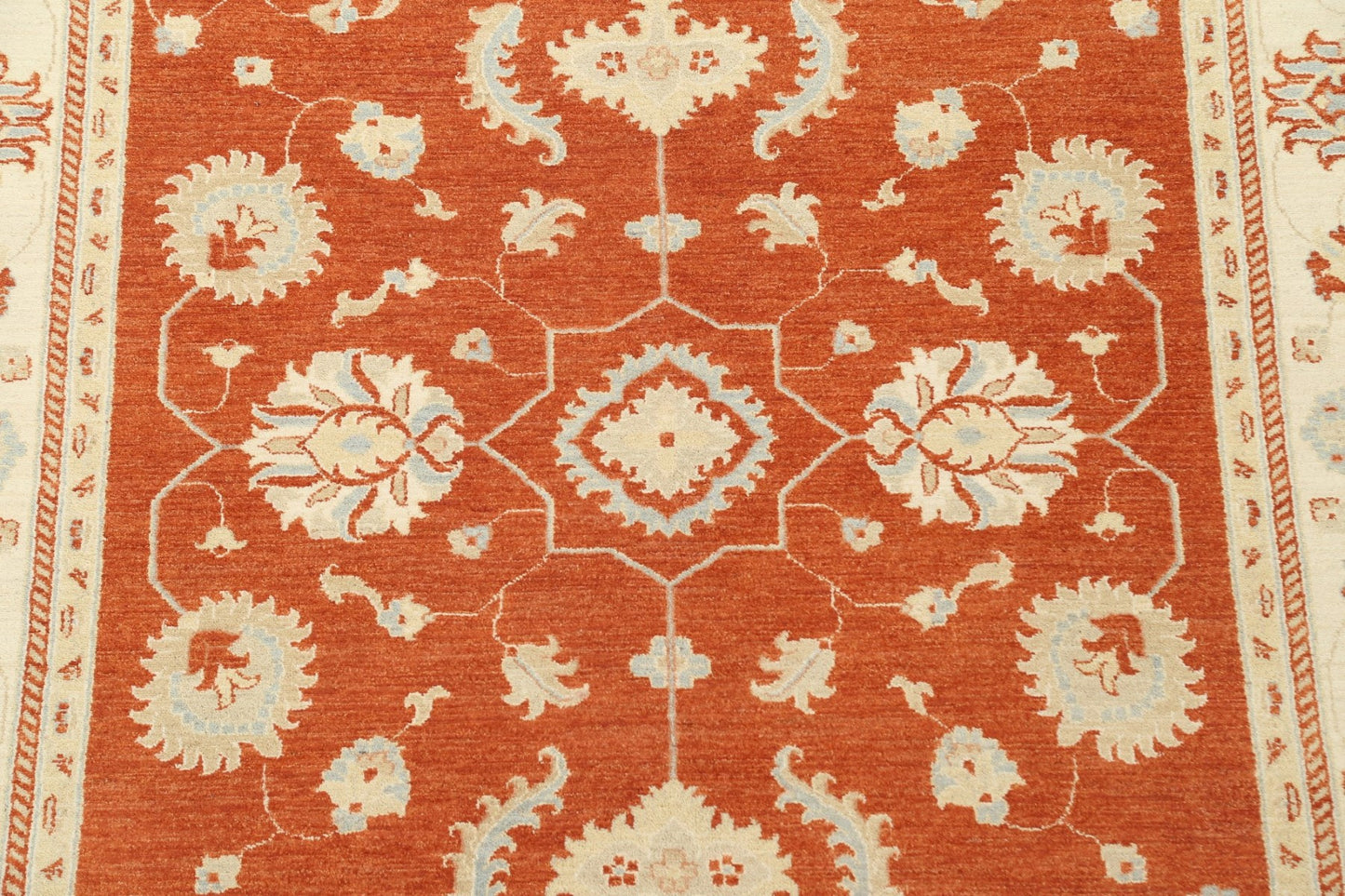 Vegetable Dye Peshawar Chobi Wool Area Rug 6x10