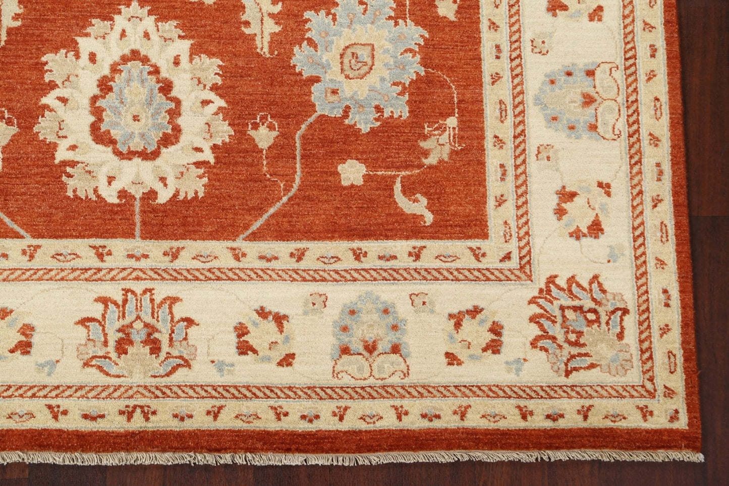 Vegetable Dye Peshawar Chobi Wool Area Rug 6x10