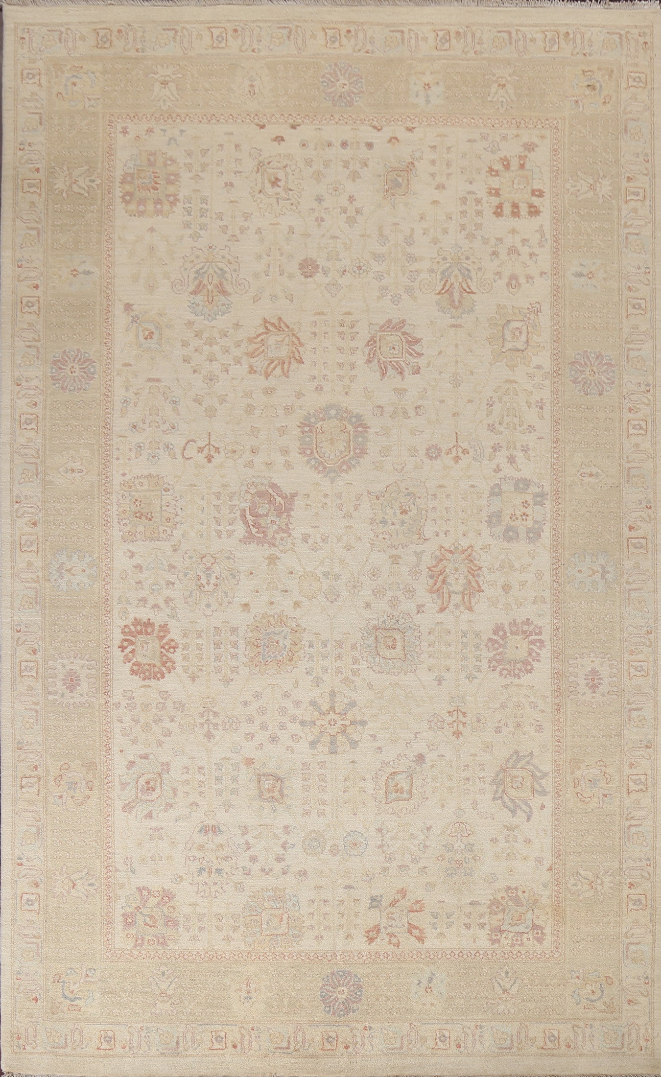 Vegetable Dye Peshawar Chobi Wool Area Rug 6x10