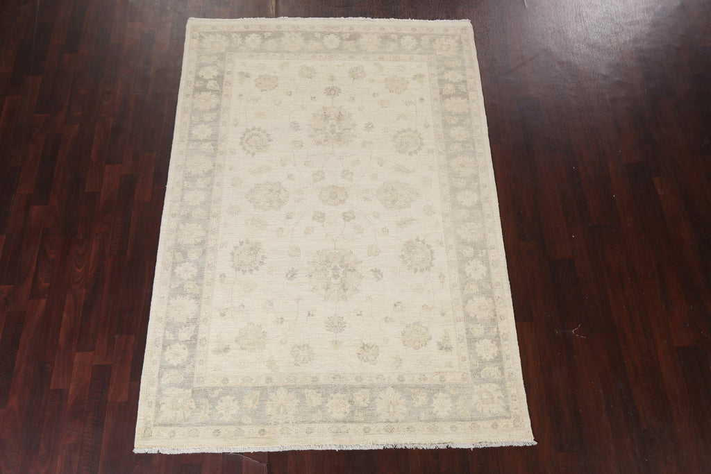 Vegetable Dye Peshawar Chobi Oriental Area Rug 6x8