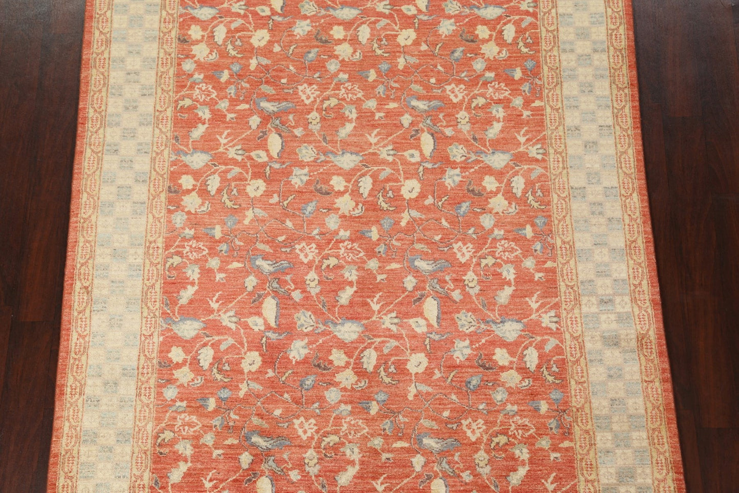 Vegetable Dye Peshawar Chobi Oriental Area Rug 6x8