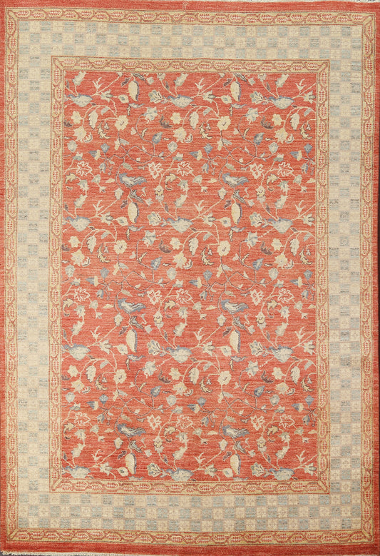 Vegetable Dye Peshawar Chobi Oriental Area Rug 6x8