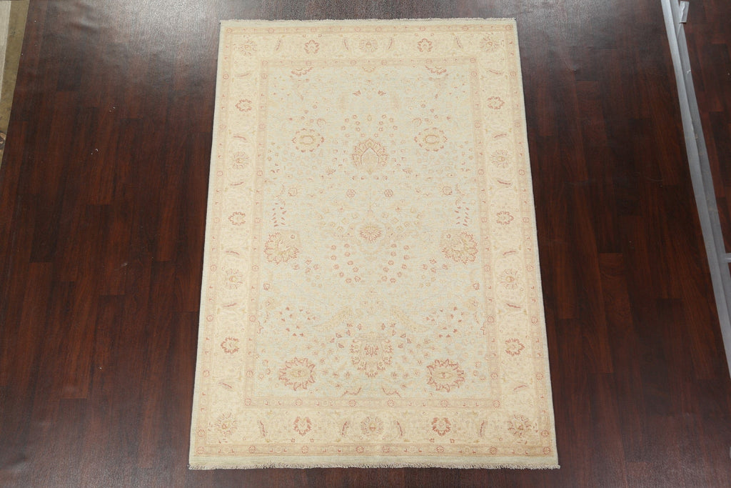 Vegetable Dye Peshawar Chobi Wool Area Rug 6x8