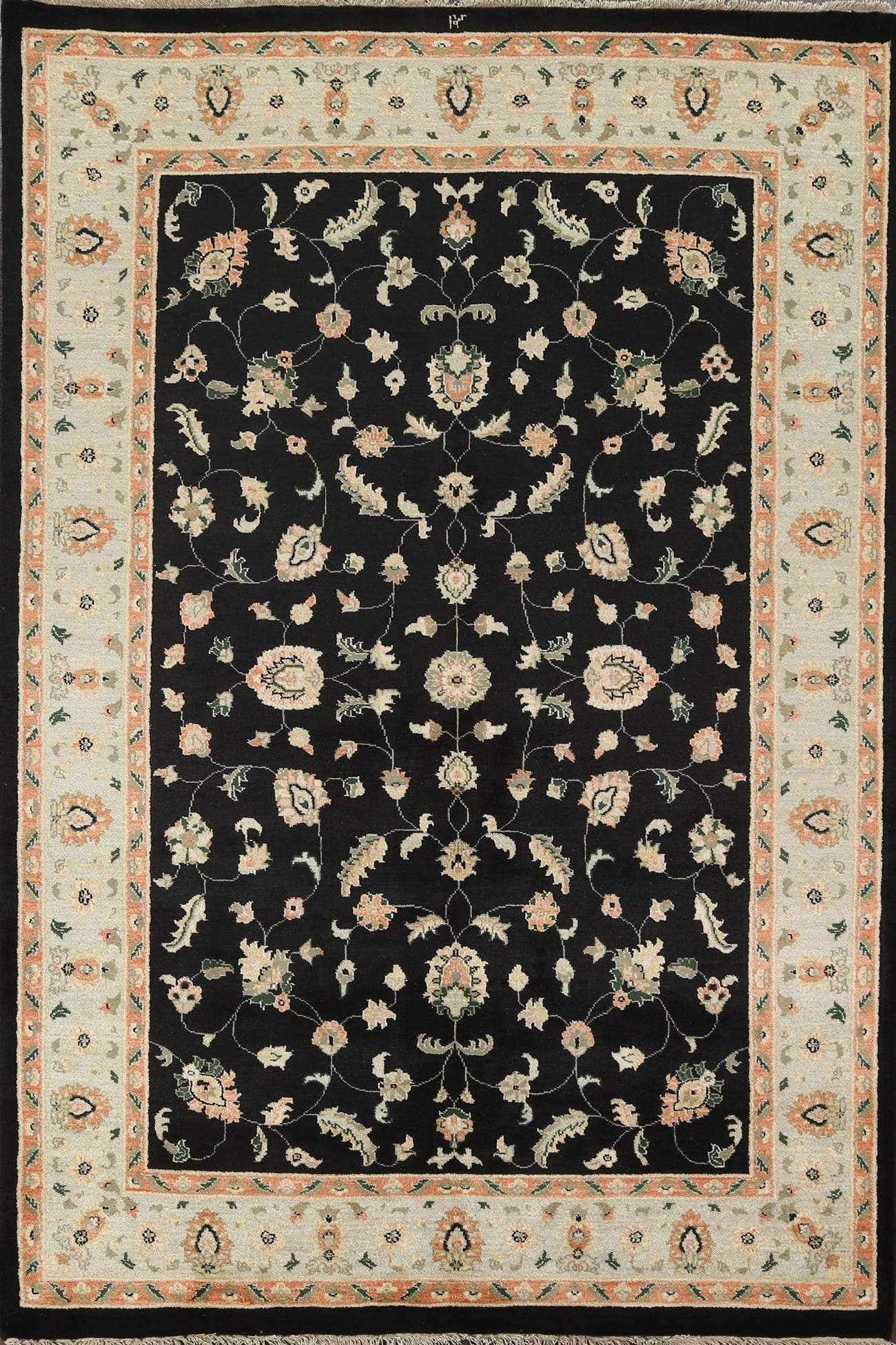 Vegetable Dye Peshawar Chobi Oriental Area Rug 6x8