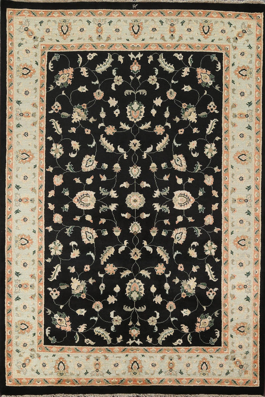 Vegetable Dye Peshawar Chobi Oriental Area Rug 6x8