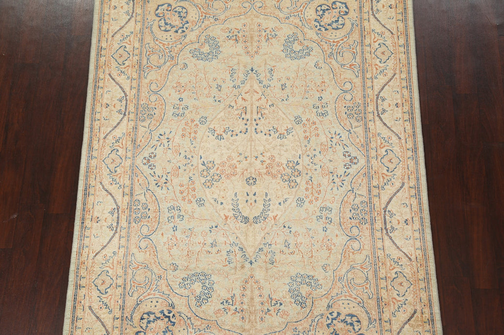 Vegetable Dye Peshawar Chobi Oriental Area Rug 6x8