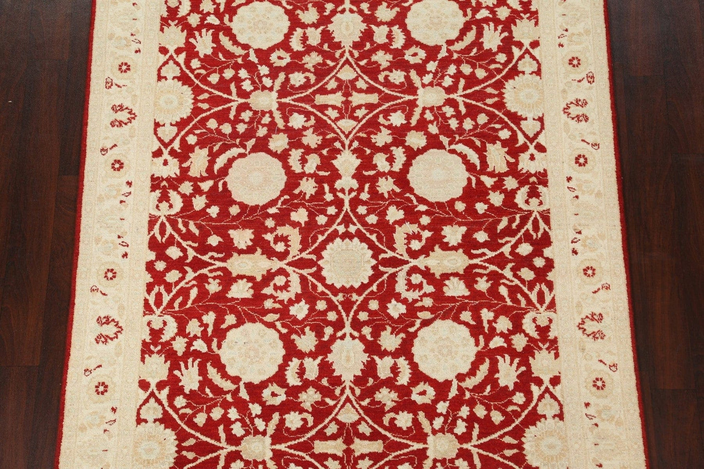 Vegetable Dye Peshawar Chobi Wool Area Rug 5x8