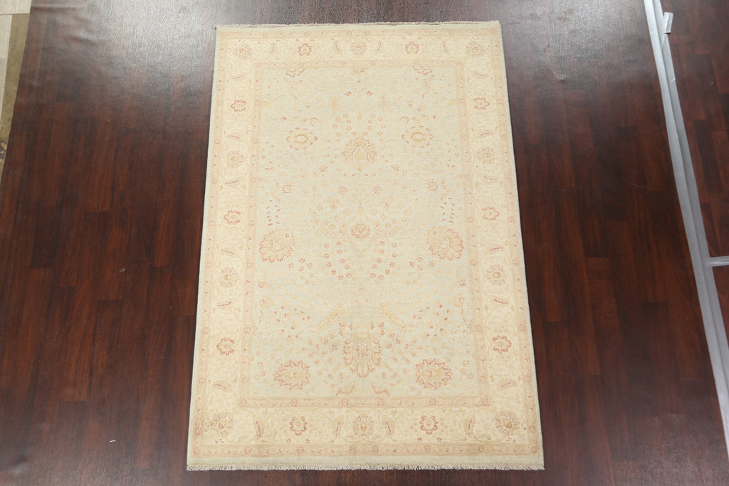 Vegetable Dye Peshawar Chobi Wool Area Rug 6x8