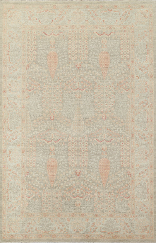 Vegetable Dye Peshawar Chobi Oriental Area Rug 6x8