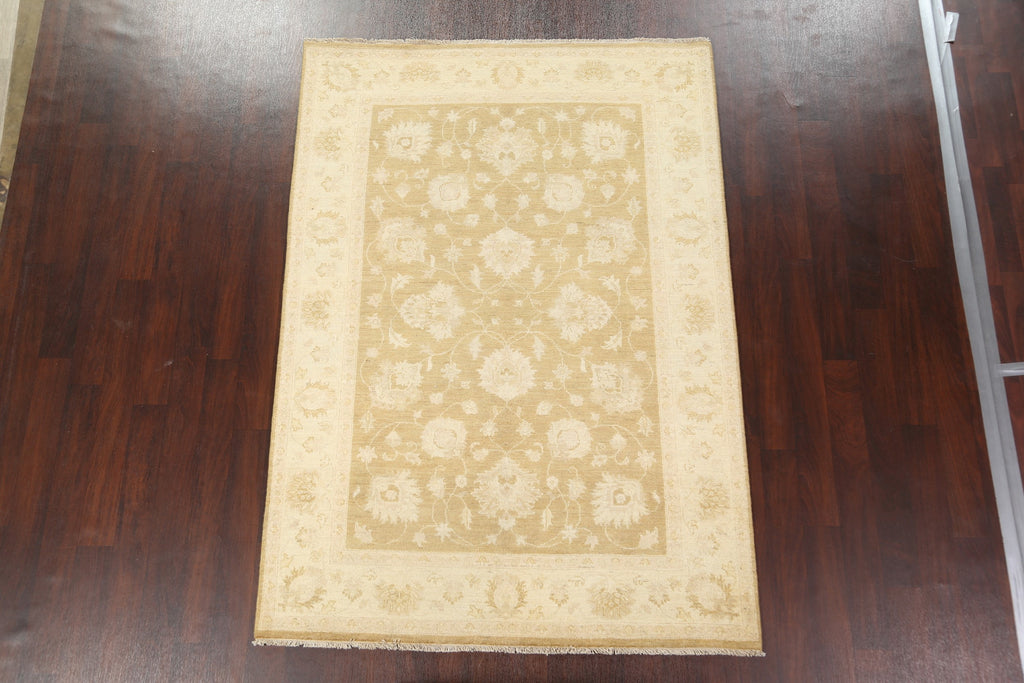 Vegetable Dye Peshawar Chobi Handmade Area Rug 6x8