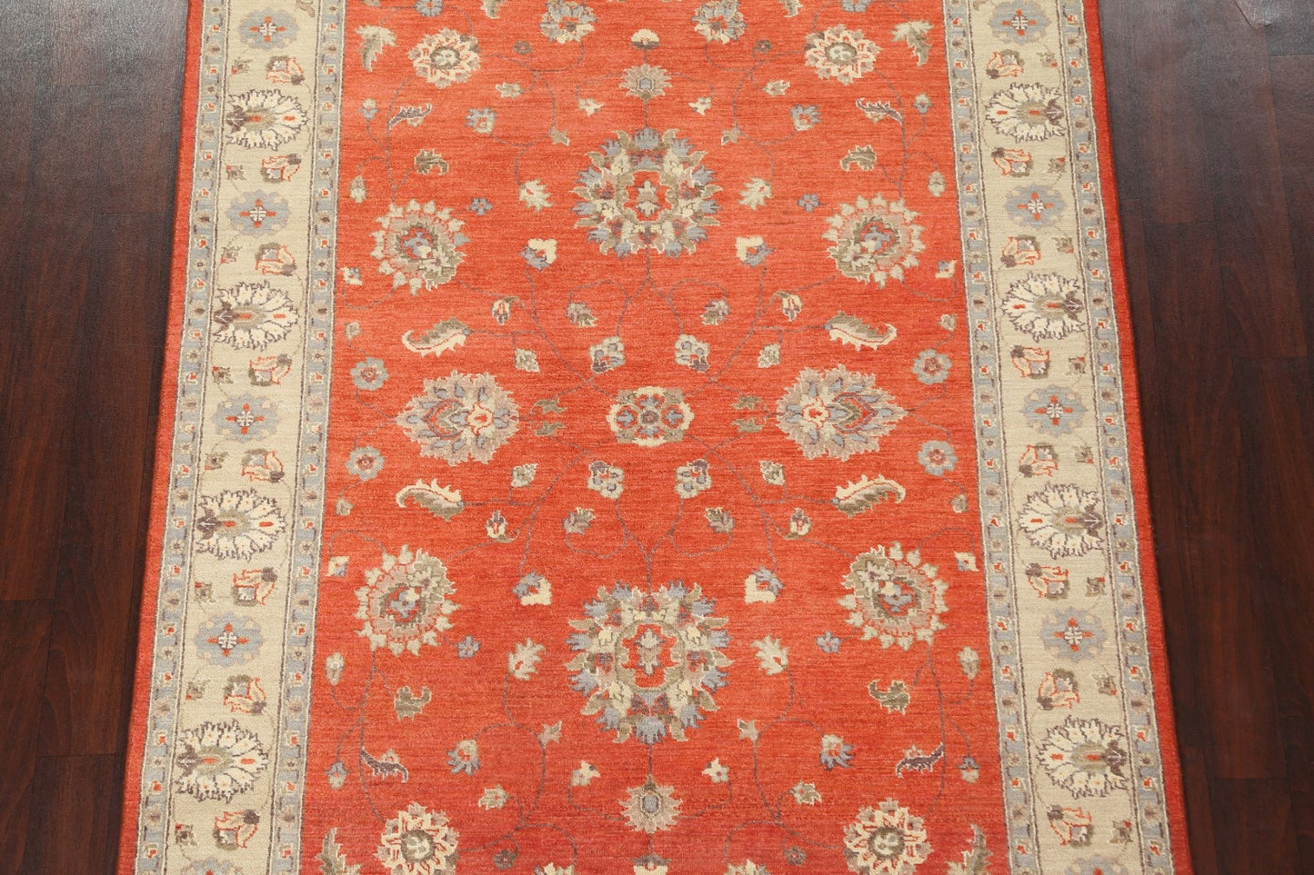 Vegetable Dye Peshawar Chobi Handmade Area Rug 6x8