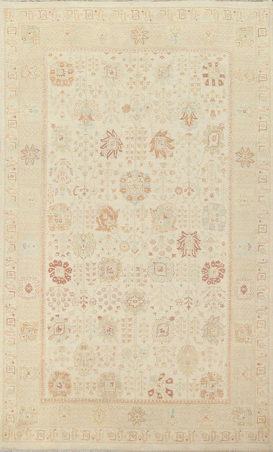 Vegetable Dye Peshawar Chobi Wool Area Rug 6x10