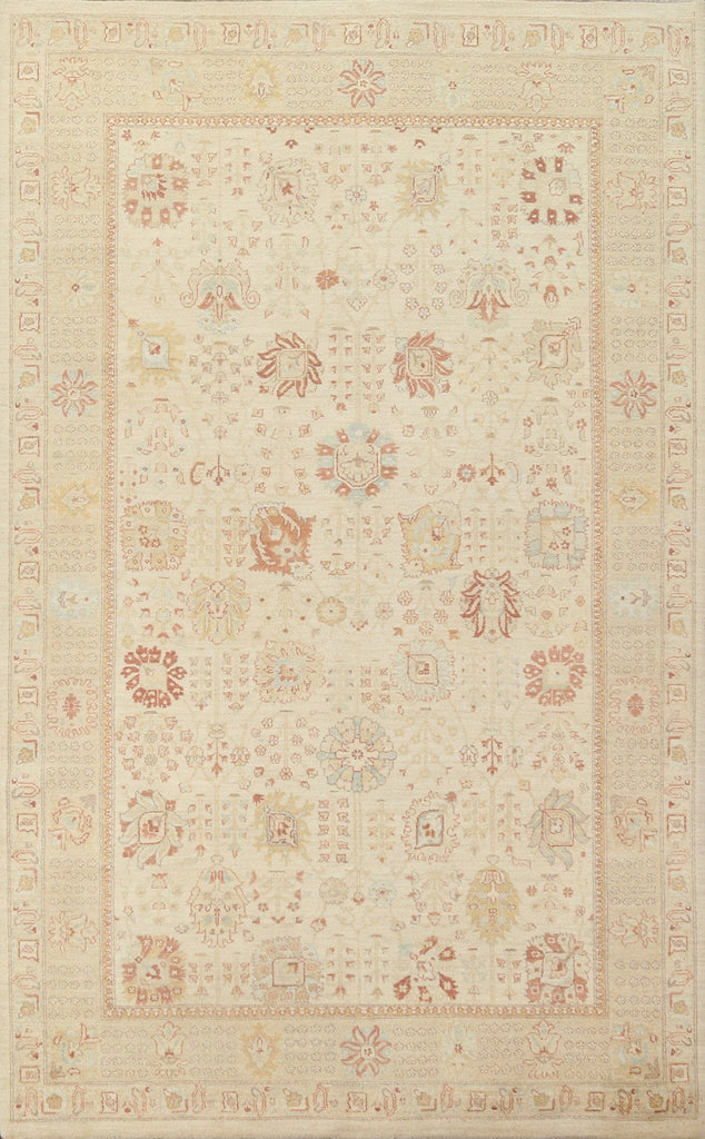 Vegetable Dye Peshawar Chobi Wool Area Rug 6x10