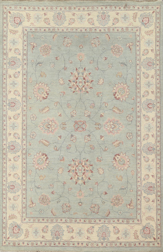 Vegetable Dye Peshawar Chobi Wool Area Rug 6x8