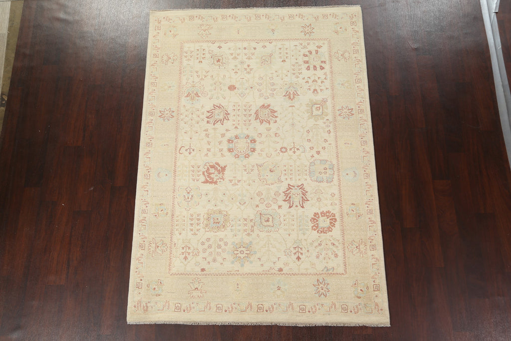 Vegetable Dye Peshawar Chobi Handmade Area Rug 6x8