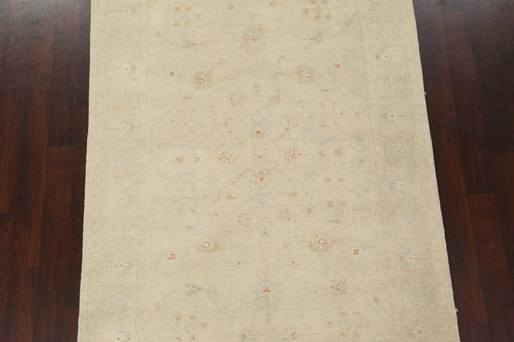 Vegetable Dye Peshawar Chobi Oriental Area Rug 6x8