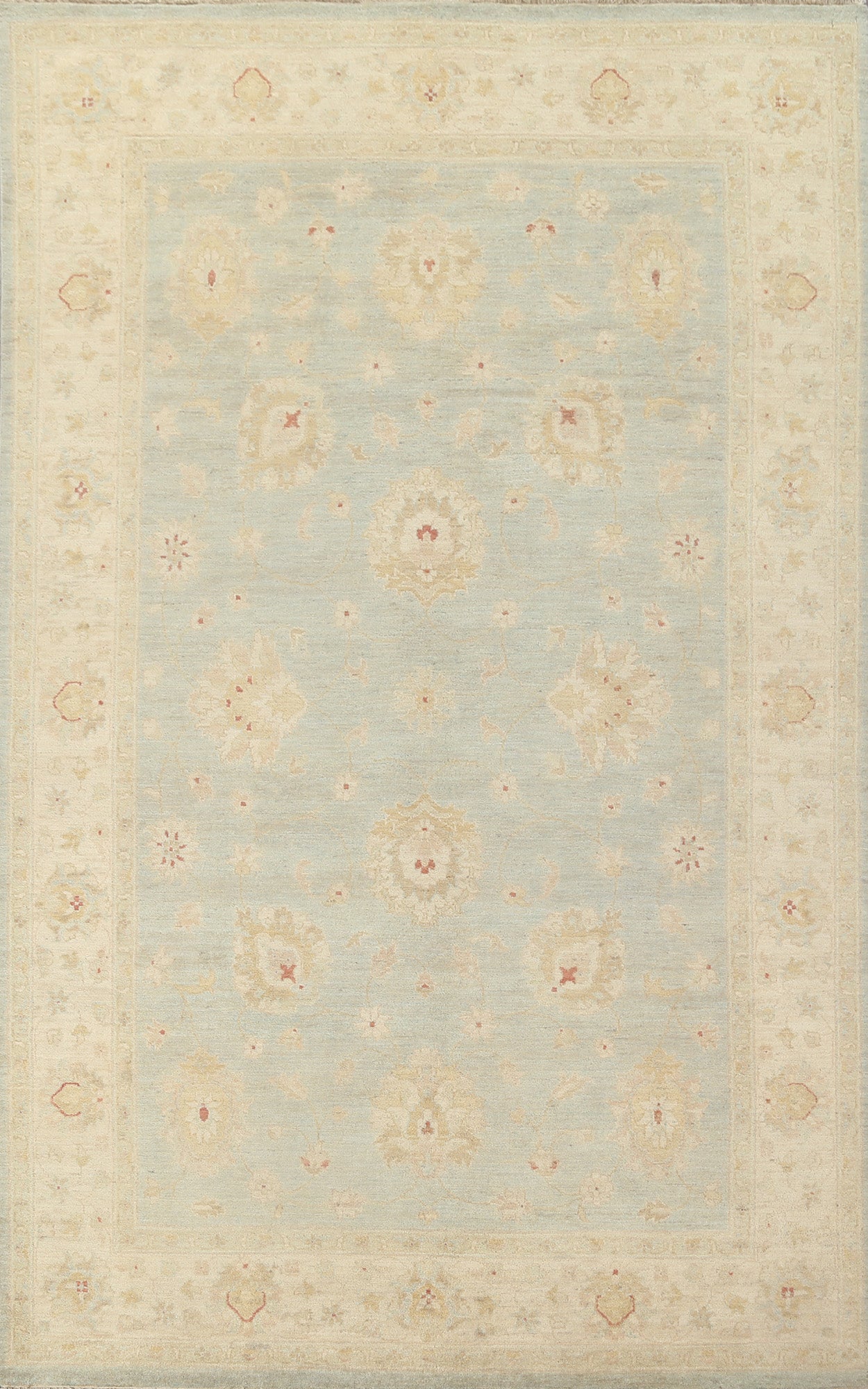 Vegetable Dye Peshawar Chobi Wool Area Rug 6x10