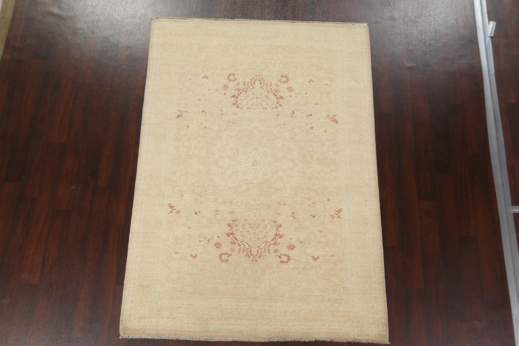 Vegetable Dye Peshawar Chobi Oriental Area Rug 6x8