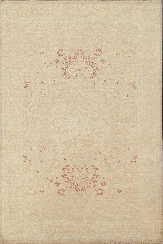 Vegetable Dye Peshawar Chobi Oriental Area Rug 6x8