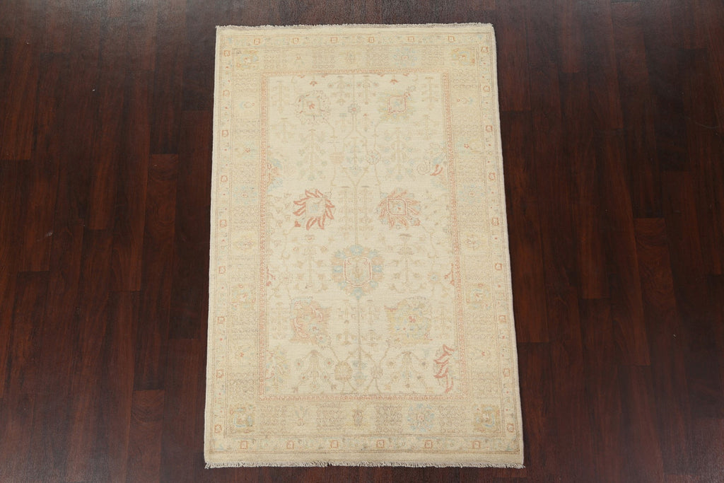 Vegetable Dye Peshawar Chobi Wool Area Rug 4x6