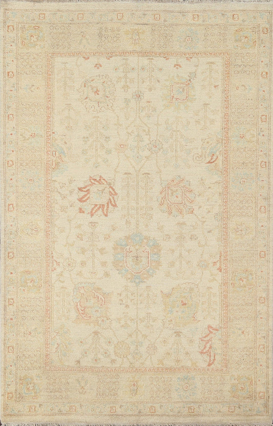 Vegetable Dye Peshawar Chobi Handmade Area Rug 4x6