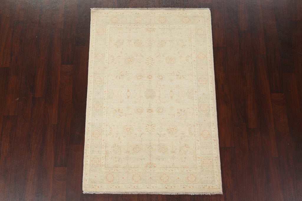 Vegetable Dye Peshawar Chobi Wool Area Rug 4x6