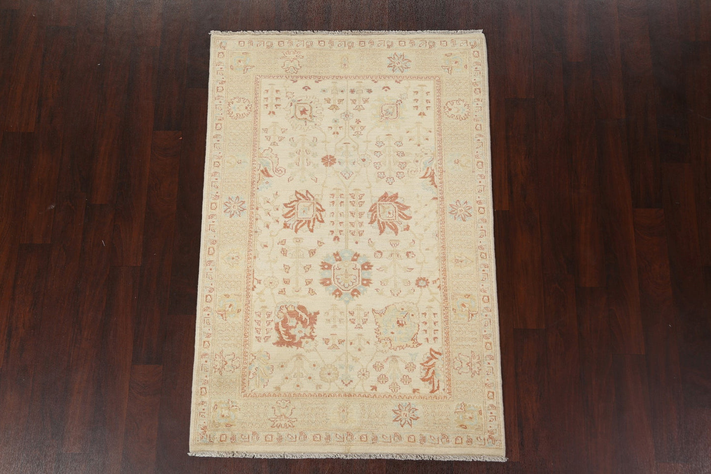 Vegetable Dye Peshawar Chobi Oriental Area Rug 4x6