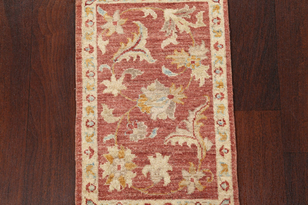 Set of 2 Vegetable Dye Peshawar Chobi Handmade Wool Rugs 1x2