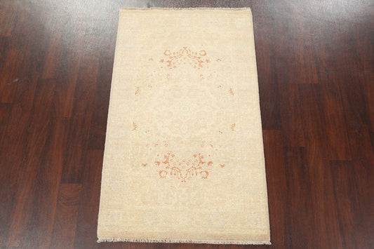 Vegetable Dye Peshawar Chobi Handmade Rug 3x5