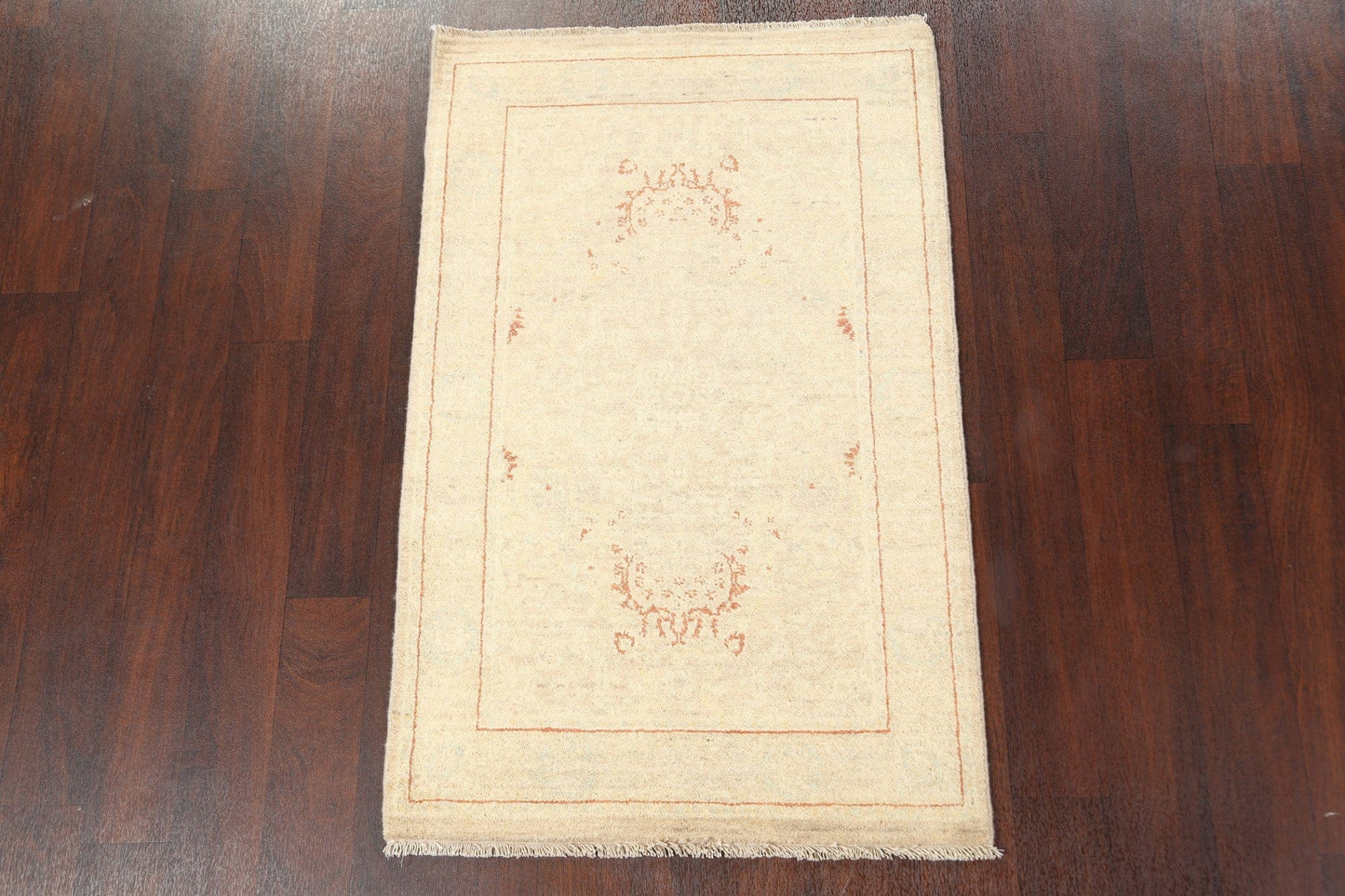 Vegetable Dye Peshawar Chobi Wool Area Rug 3x4