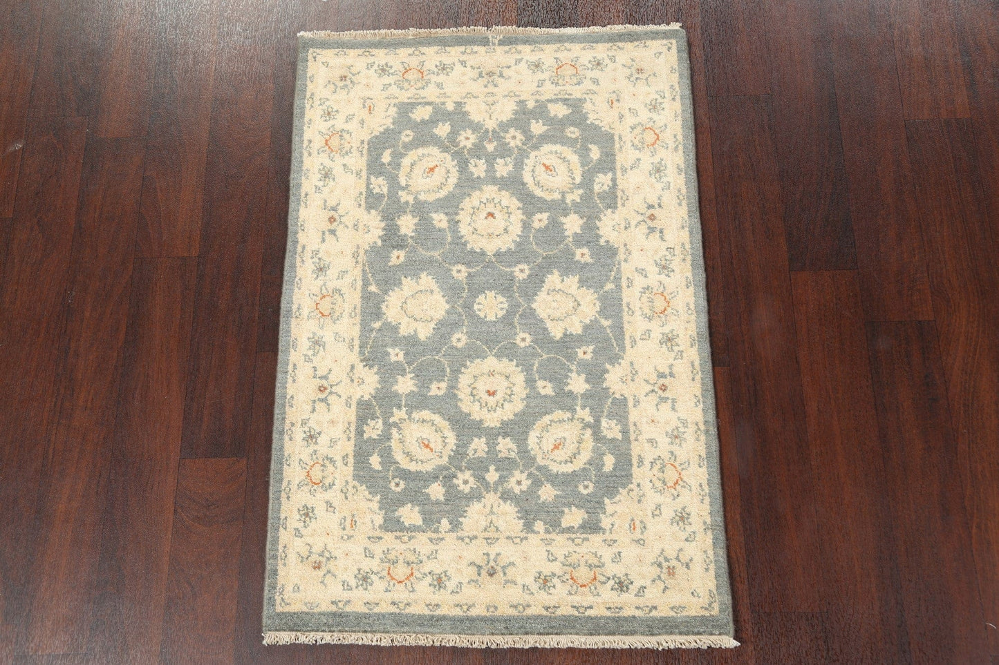 Vegetable Dye Peshawar Chobi Handmade Wool Rug 3x4