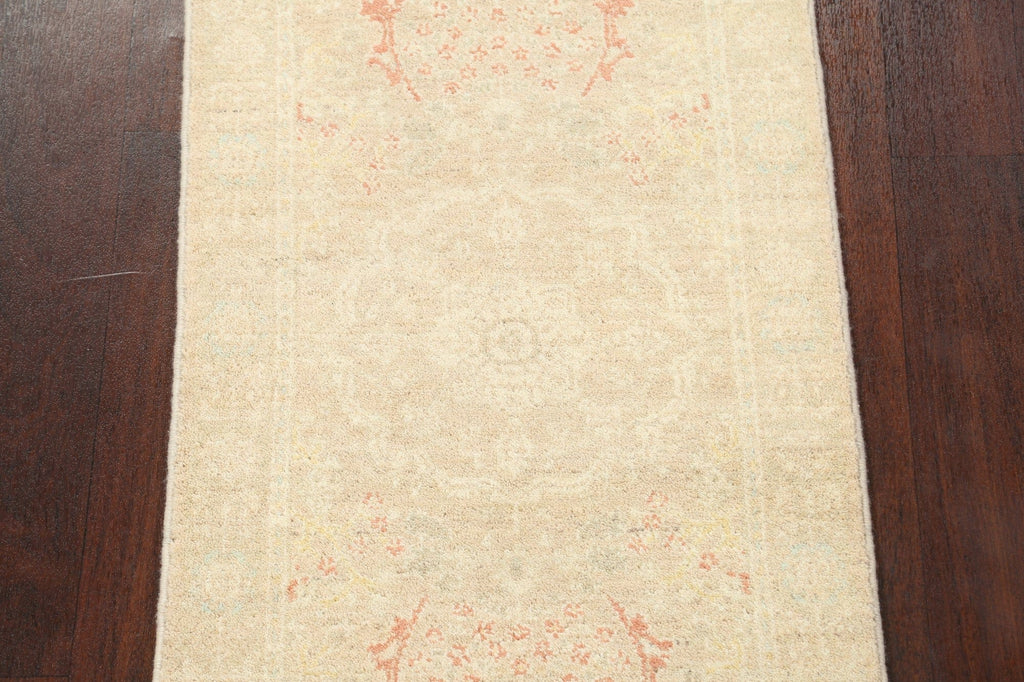 Set of 2 Vegetable Dye Peshawar Chobi Wool Rugs 2x6