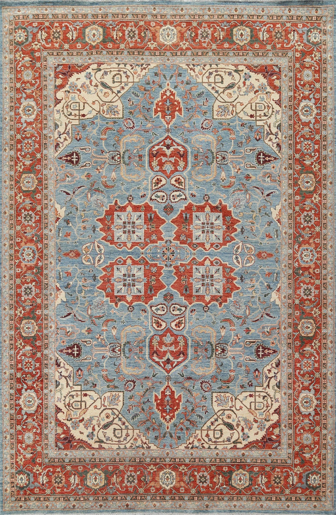 Vegetable Dye Heriz Serapi Wool Area Rug 9x12