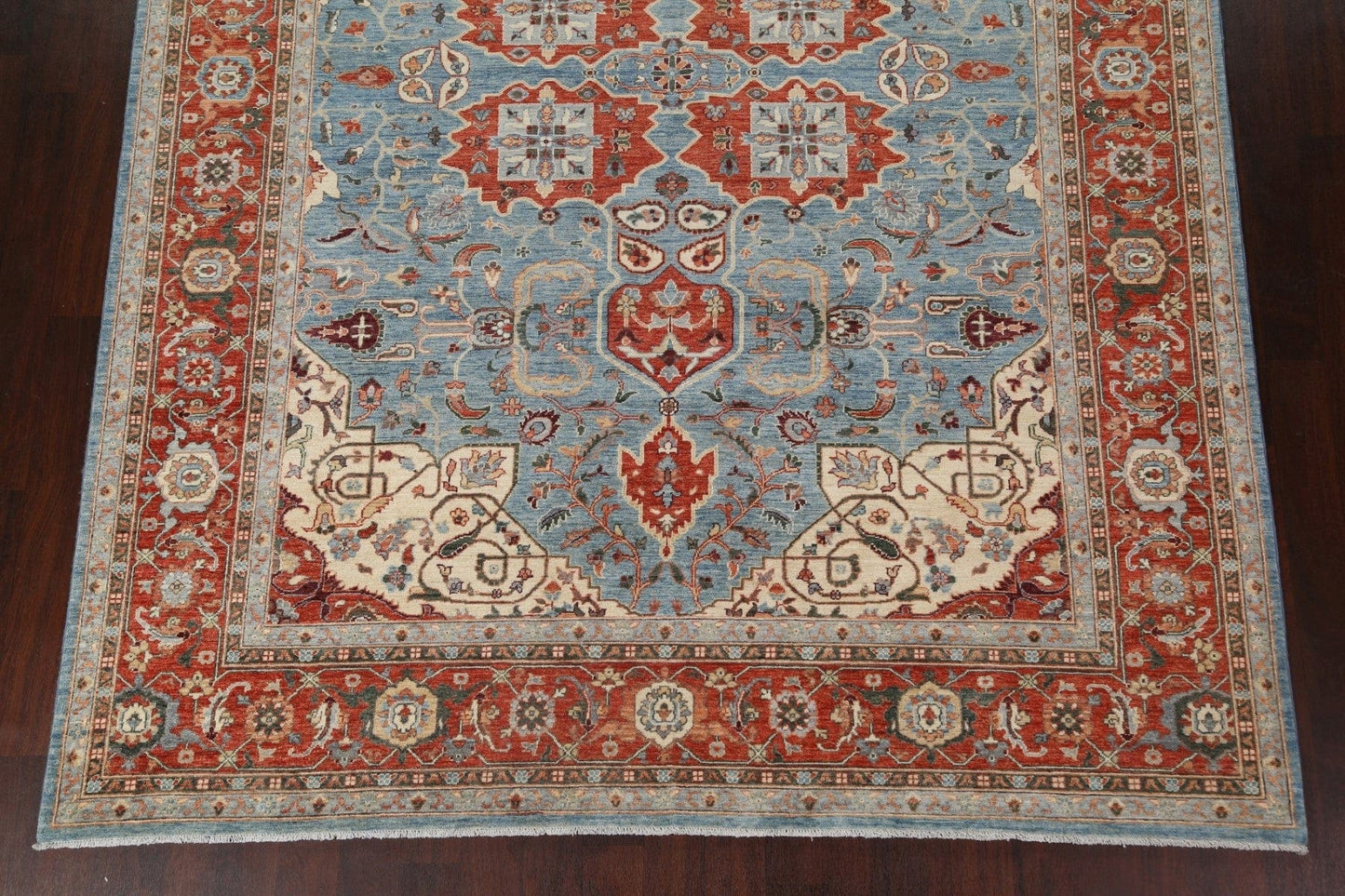 Vegetable Dye Heriz Serapi Wool Area Rug 9x12