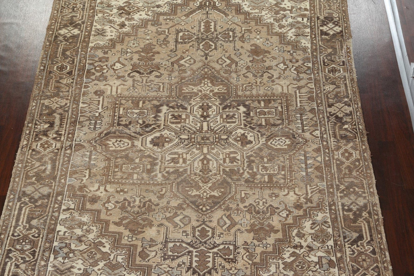 Distressed Heriz Persian Area Rug 9x12