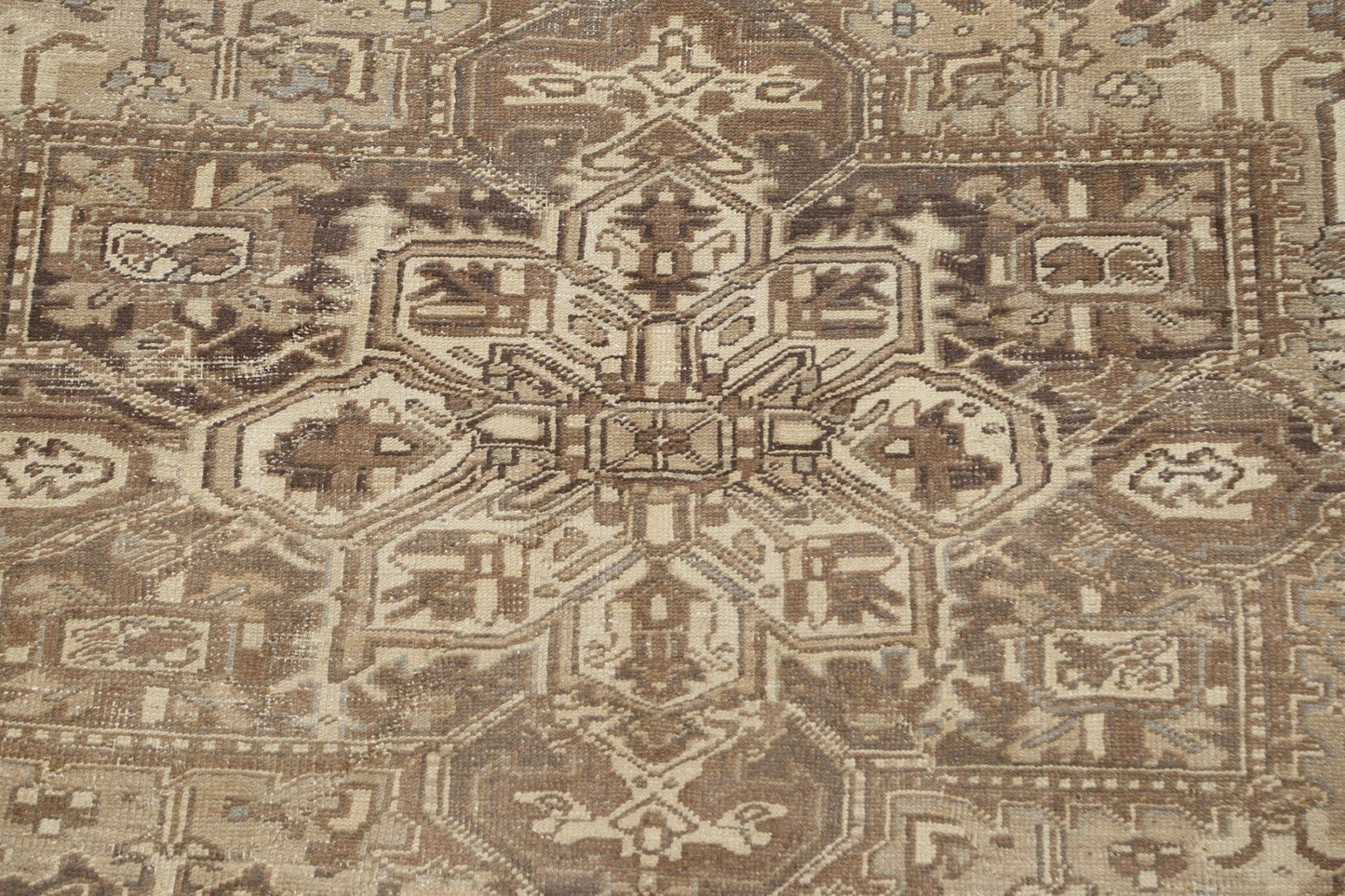 Distressed Heriz Persian Area Rug 9x12