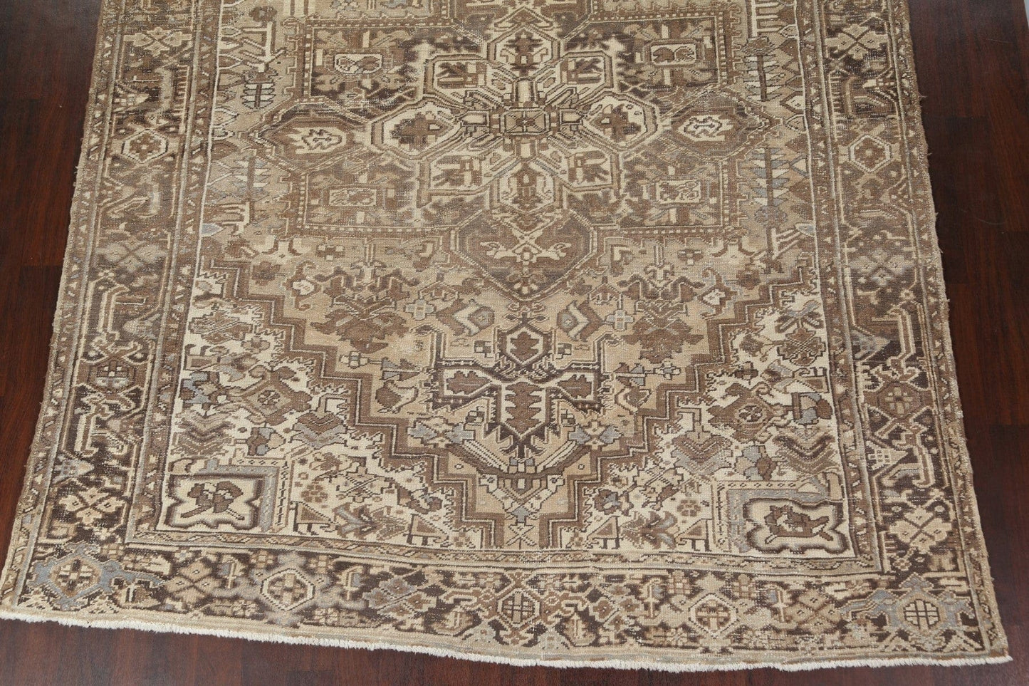 Distressed Heriz Persian Area Rug 9x12